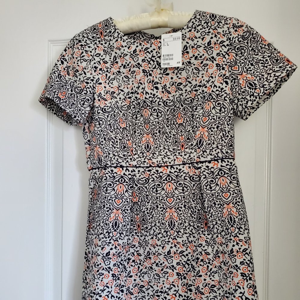 NWT H&M floral patterned mini dress